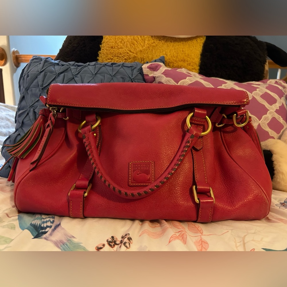Dooney and Bourke Magenta Satchel